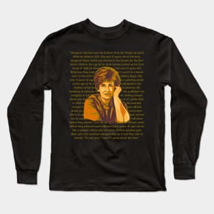 Erma Bombeck Portrait and Quote Long Sleeve T-Shirt